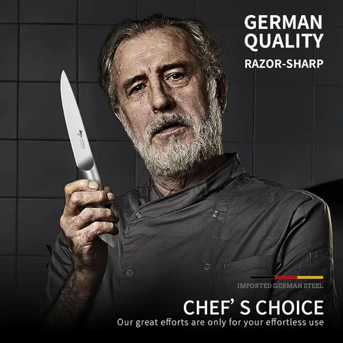 Miniatura 7 de MAD SHARK Cuchillo de pelar de 5 pulgadas, cuchillos de pelar, cuchillo de cocina pequeño, cuchillo alemán de acero inoxidable para verduras, diseño