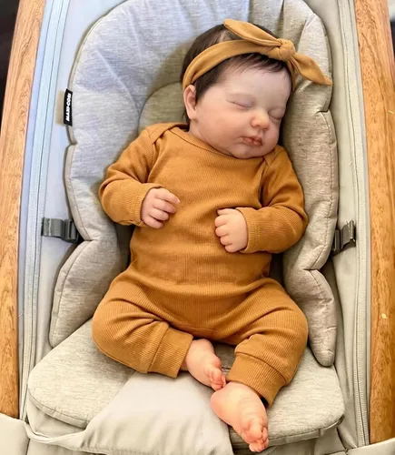 Angelbaby Muñecas de Bebé Reborn de Vida Real Lindas Durmientes de 20 Pulgadas de Silicona de Cuerpo Completo Realistas de Bebé Recién Nacido Niño