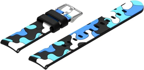 Miniatura 2 de FitTurn Correa de reloj compatible con Huami Amazfit GTS y Amazfit GTR 1.654 in Smart Watch Reemplazo suave estilo camuflaje silicona 0.787 in
