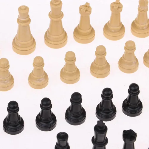 Miniatura 3 de 32 piezas de plástico tradicional torneo accesorios de ajedrez peones ajedrez