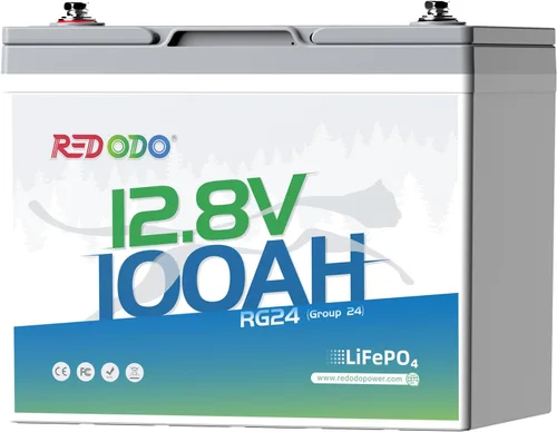 Miniatura 26 de Redodo Paquete de 3 baterías de litio de 12 V 100 Ah Grupo 24, ciclo profundo de 1280 Wh con BMS de 100 A, batería recargable de litio de más