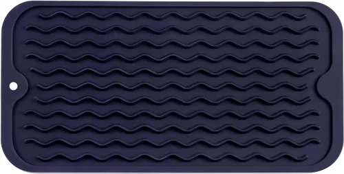 Miniatura 20 de MicoYang Alfombrilla de silicona para secado de platos para múltiples usos, fácil de limpiar, ecológica, resistente al calor, alfombrilla