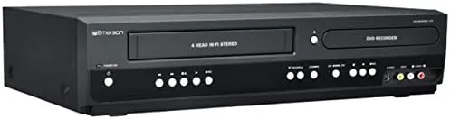 Emerson ZV427EM5 DVD/VCR Combo Grabador de DVD y reproductor de VCR con HDMI 1080p DVD/VHS, salida de video de escaneo progresivo, 5 velocidades