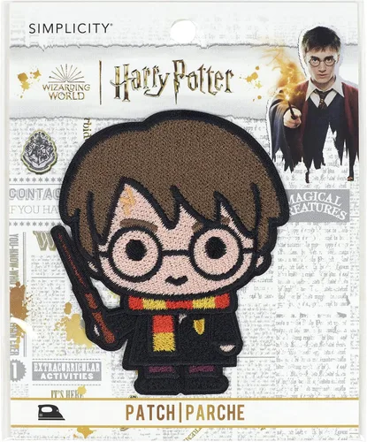 Miniatura 11 de Simplicity Parche termoadhesivo para gafas y cicatrices de Harry Potter para ropa, chaquetas y mochilas, 2.875 pulgadas de ancho x 1.125 pulgadas