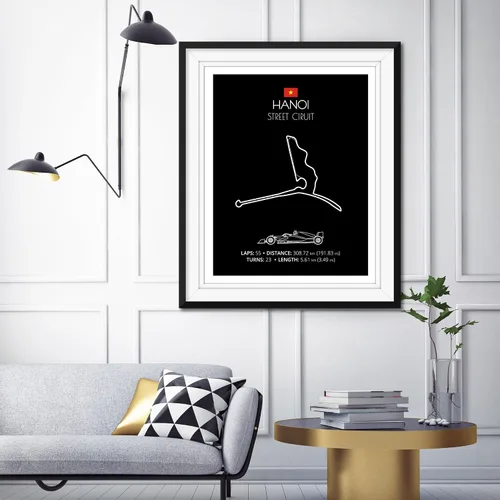 Miniatura 52 de Custom Car Posters Póster hecho a mano compatible con Autodromo Enzo e Dino Ferrari (Imola, Italia), póster de pista de carreras diseñado