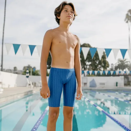 Miniatura 6 de Flow Accelerate Swim Jammers - Pantalones cortos de natación talla 21 a 32 para niños en negro, azul marino y azul, Negro, 21
