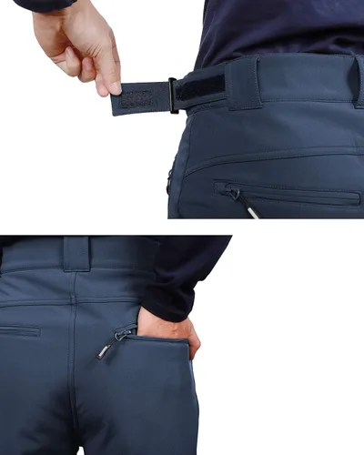 Miniatura 3 de Outdoor Ventures Lite - Pantalones deportivos impermeables y resistentes al viento para hombre, con forro polar, para senderismo, esquí, nieve
