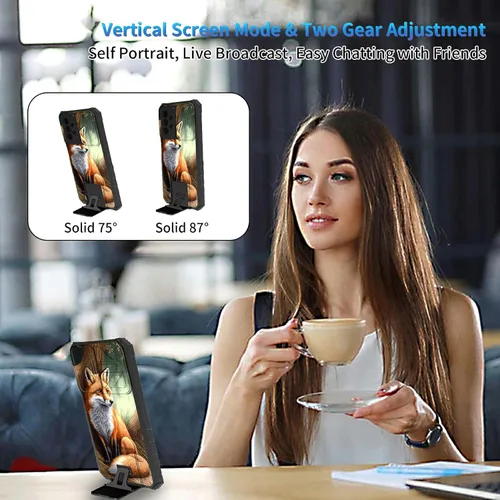 Miniatura 1139 de Funda para Samsung Galaxy S22 Ultra 5G, Galaxy S22 Ultra con cubierta de cámara deslizante, funda resistente de doble capa con función atril Black