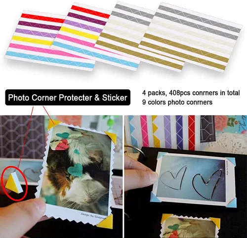 Miniatura 6 de Álbum de fotos DIY Scrapbook (10 x 10 pulgadas, 50 páginas de doble cara), cubierta de cuero vintage, carpeta de tres anillas, cabina de fotos