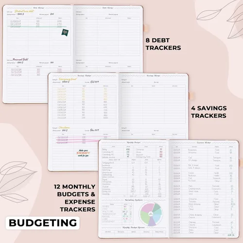 Miniatura 5 de GoGirl Planner PRO Schedule - Agenda sin fecha con ranuras horarias, organizador mensual, semanal y diario, libro de citas para gestión del tiempo