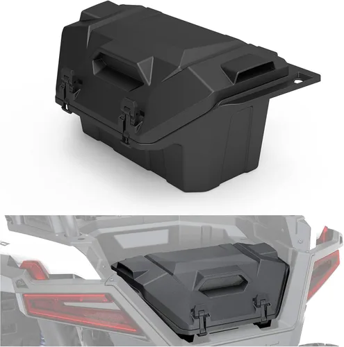 A & UTV PRO Caja de Carga Trasera de 42 QT para 2020-2026 Polaris RZR PRO XP/RZR PRO XP 4/2022-2024 RZR Turbo R Accesorios, Contenedor de