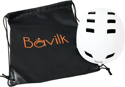 Miniatura 6 de Casco de bicicleta en 3 tallas para adolescentes, niños, jóvenes, adultos, Bavilk Casco de monopatín ajustable multideporte para bicicleta, Blanco