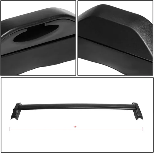 Miniatura 5 de DNA MOTORING PT-ZTL-8033 - Par de barras transversales de aluminio para techo de automóvil, compatibles con 02-06 CR-V, color negro