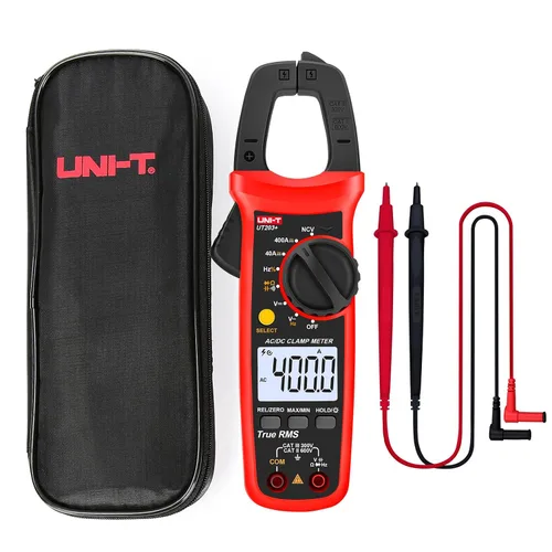 Miniatura 10 de UNI-T Abrazadera digital UT201+, corriente CA True RMS HVAC Volt Amp Ohm medidor abrazadera en multímetro, rango automático 4,000 cuentas NCV AC DC