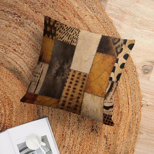 Miniatura 6 de Fundas de almohada decorativas con patrón de tribu secreta en estilo bohemio, funda de almohada inspirada en textiles, fundas de almohada Patrón-5