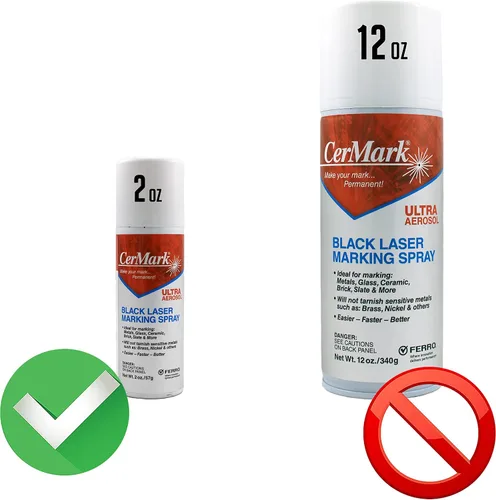 Miniatura 2 de CerMark Aerosol de marcado láser ultra, 2 oz