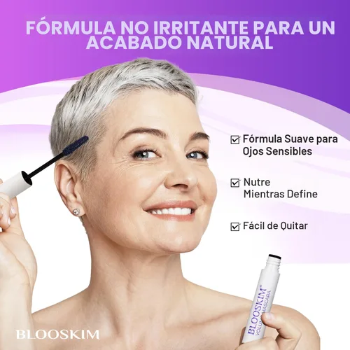 Miniatura 2 de Máscara de pestañas para mujeres mayores 60 Plus: Black Prime Lash Mascara - Máscara de pestañas Prime para mujeres maduras Maquillaje - Fórmula