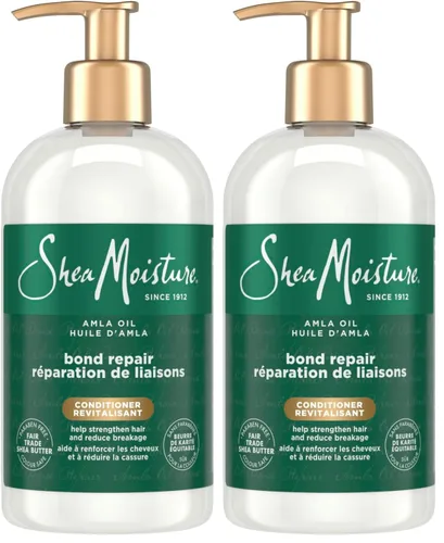 Miniatura 11 de Shea Moisture Acondicionador de reparación de bonos, el aceite Amla fortalece y repara los lazos del cabello con tecnología Hydroplex y aceite Amla