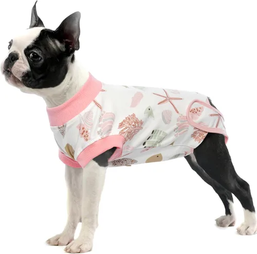 Miniatura 19 de IDOMIK Traje de recuperación para perros – Mono ajustable antilamidas para después de la cirugía, traje esterilizador de esterilización masculino
