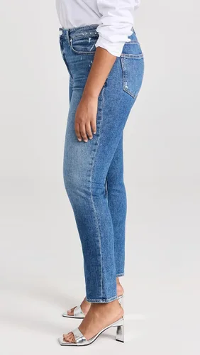 Miniatura 9 de PAIGE Sarah Transcend - Jeans rectos de tiro alto para mujer