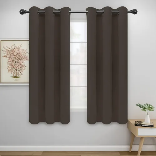 Miniatura 146 de Easy-Going - Cortinas opacas para dormitorio, aislamiento térmico sólido con ojales, cortinas de ventana para reducción de ruido, cortinas