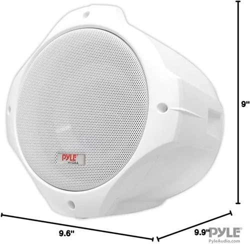 Miniatura 7 de Pyle Altavoces de torre de wakeboard marinos impermeables – Juego de altavoces de subwoofer dual de 8 pulgadas y tweeter de 1 pulgada con potencia