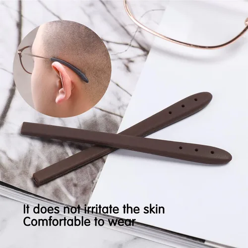 Miniatura 4 de Puntas de patillas para lentes antideslizantes para lentes antideslizantes para sujetar las orejas, manga de tubo, lentes cómodos de repuesto