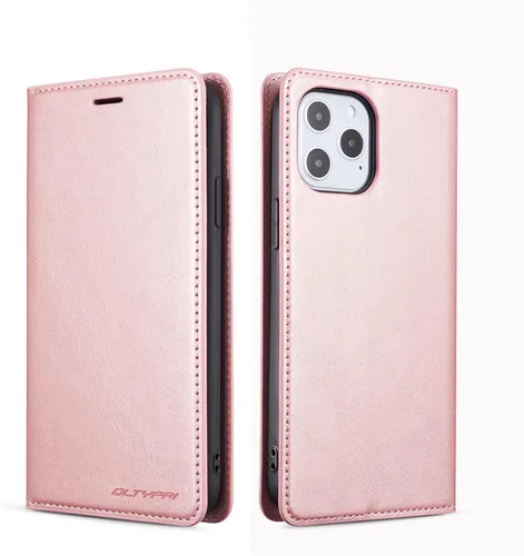 Miniatura 65 de QLTYPRI Funda para iPhone Air, Funda de piel sintética premium TPU parachoques con tarjetero Kickstand adsorción magnética oculta a prueba de golpes