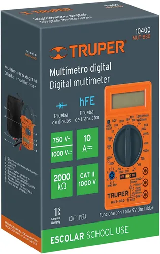 Miniatura 6 de TRUPER Multímetro digital ligero MUT-830