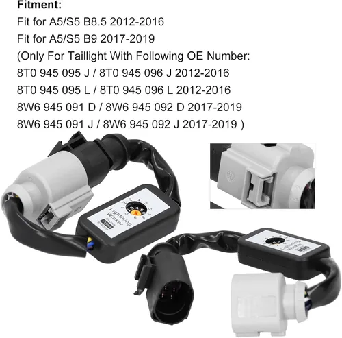 Miniatura 3 de Kit de arnés de adaptador de señal de giro dinámico de luces traseras LED para Audi S5 B8.5 B9 2012-2019