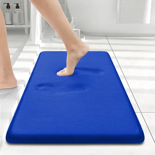 Miniatura 102 de Smiry Tapetes de Baño de Espuma Viscoelástica 36 x 24 pulgadas, Tapetes de Baño Extra Suaves y Absorbentes, Alfombra Antideslizante Lavable