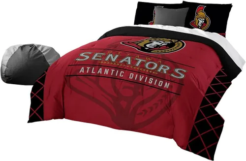 Miniatura 16 de Juego de edredón y funda de almohada para cama individual o matrimonial/queen, con licencia oficial de la NHL