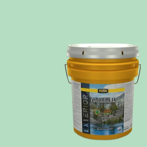 Miniatura 35 de Rodda Paint CASCADIA XL - Pintura satinada exterior e imprimación en uno, cuarto de galón, banderín para bebé