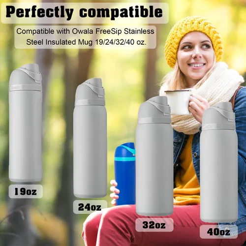 Miniatura 6 de 4 tapones de repuesto para Owala de 19/24/32/40 onzas, junta de tapa superior de botella compatible con Owala FreeSip junta de tapón de botella