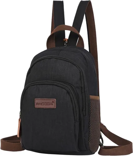 PACKISM Bolso tipo bandolera con correas ajustables y múltiples compartimentos y bolsillos cruzados para mujer, Mochilas Sling