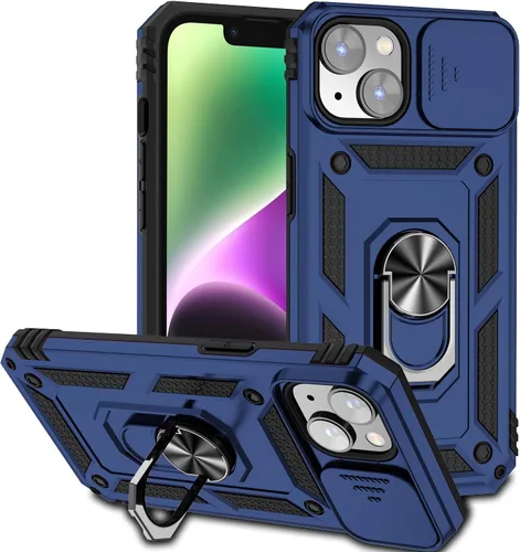 Miniatura 13 de Funda magnética compatible con iPhone 14 Pro de 6.1 pulgadas, funda magnética para iPhone 14 Pro con cubierta de cámara y soporte de grado militar