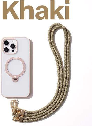 Miniatura 9 de TORRAS Correa cruzada para teléfono con 2 pestañas para teléfono, correa ajustable antirrobo para iPhone 17 Pro Max, hebillas de metal premium