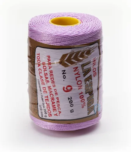 Miniatura 50 de N° 9 - 100% Cordón de Hilo de Nylon Omega para Tejer y Crochet - 01 Blanco