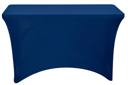 Miniatura 5 de Iceberg iGear - Mantel de mesa rectangular de tela elástica, 2.4 m de largo, poliéster licra, para interior/exterior, color blanco