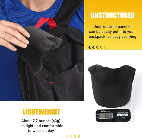 Miniatura 4 de Gorra de béisbol de golf impermeable para hombre resistente al viento sin estructura UPF50 para exteriores para mujer gorra deportiva ajustable