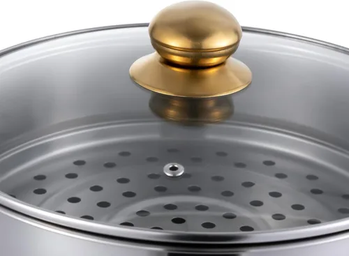 Miniatura 8 de Ollas de vapor de acero inoxidable, antiadherentes para carne y verduras, olla de vapor de cocina, olla de vapor para albóndigas, utensilios de 5