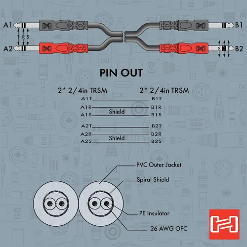 Miniatura 5 de Hosa CSS204-13.1 ft