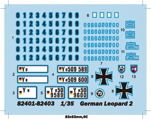 Miniatura 2 de Hobby Boss Kit de construcción de modelo de vehículo Leopard 2 A4