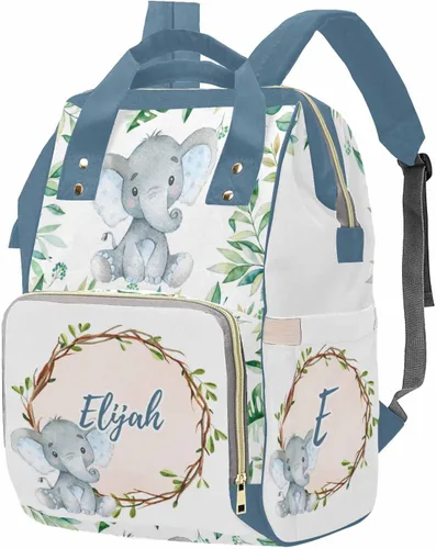 Miniatura 39 de M YESCUSTOM Bolsa de pañales personalizada con nombre para mamá, mujer, esposa, mochila personalizada, 0625-12, Mochilas Daypack