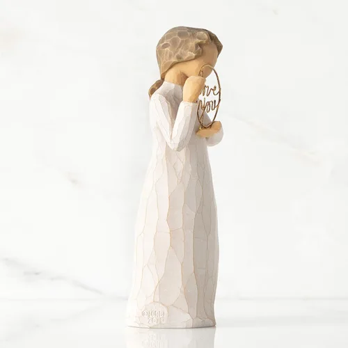 Miniatura 2 de Willow Tree Te amo, solo un pequeño recordatorio, un gesto reflexivo para cónyuges, padres, familiares y amigos, figura esculpida pintada a mano