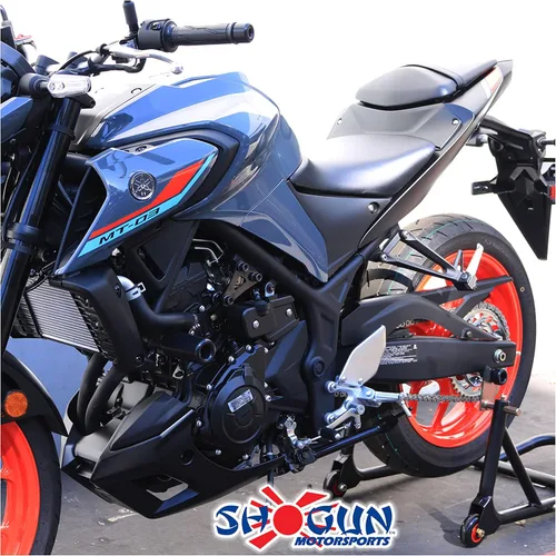 Miniatura 6 de Shogun Yam MT-03 MT 03 MT03 2016 2017 2018 2019 2020 2021 2022 2023 - Deslizadores de marco sin corte negro - 750-6149 - Fabricado en los Estados