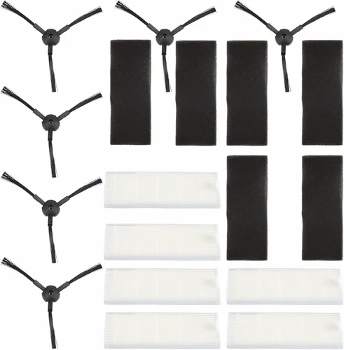Miniatura 8 de Kit de filtro de repuesto y cepillo lateral compatible con robot aspirador A6 A4 A4s, kit de accesorios para piezas de aspirador robot A4s, piezas
