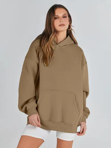 Miniatura 3 de ANRABESS Womens Oversized Hoodies Fleece Sweatshirts Long Sleeve Hooded Pullover Winter Clothes with Pocket