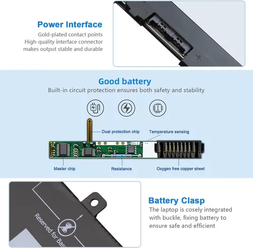 Miniatura 3 de Syfrufo GJKNX - Batería de repuesto para laptop (68Wh 7.6V 8500mAh) para Dell Latitude 5480 5580 5280 5490 5491 5580 5590 5591 E5480 E5580 E5590
