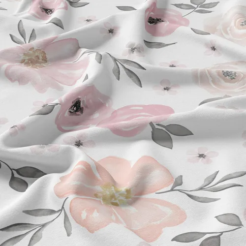 Miniatura 5 de Sweet Jojo Designs Tapete de juego para bebé (rosa y gris bohemio floral) para niñas, bebés, niños pequeños y niños pequeños